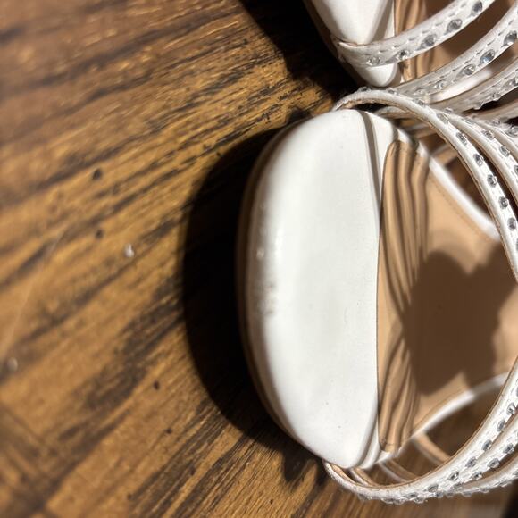 Pizz Annu Diana XZ0095 White Sz 10 Wedding Shoes - Picture 14 of 15